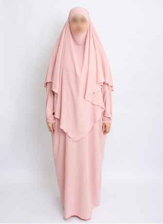 Zweiteiliges Khimar-Set mit Abaya | Hoor Al Ayn