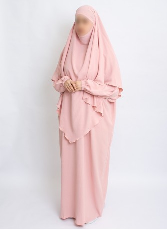 Zweiteiliges Khimar-Set mit Abaya | Hoor Al Ayn