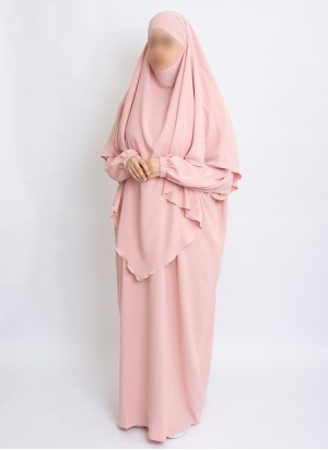 Zweiteiliges Khimar-Set mit Abaya | Hoor Al Ayn