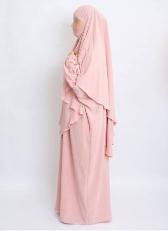 Zweiteiliges Khimar-Set mit Abaya | Hoor Al Ayn