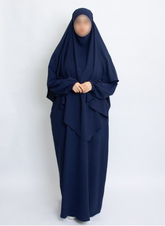 Zweiteiliges Khimar-Set mit Abaya | Hoor Al Ayn