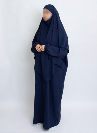 Zweiteiliges Khimar-Set mit Abaya | Hoor Al Ayn