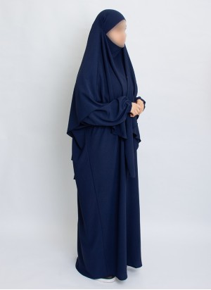 Zweiteiliges Khimar-Set mit Abaya | Hoor Al Ayn