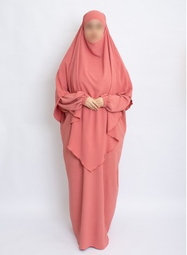Zweiteiliges Khimar-Set mit Abaya | Hoor Al Ayn