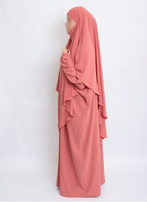 Zweiteiliges Khimar-Set mit Abaya | Hoor Al Ayn