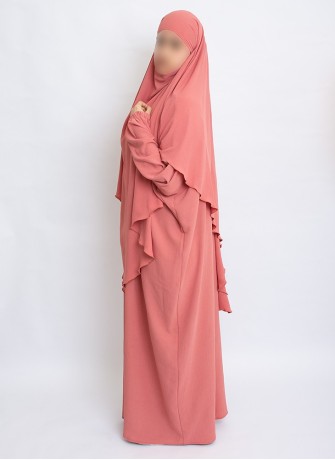 Zweiteiliges Khimar-Set mit Abaya | Hoor Al Ayn