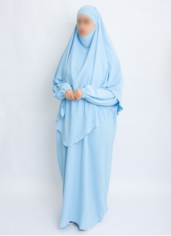 Zweiteiliges Khimar-Set mit Abaya | Hoor Al Ayn