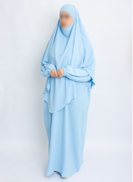 Zweiteiliges Khimar-Set mit Abaya | Hoor Al Ayn