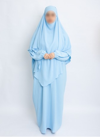 Zweiteiliges Khimar-Set mit Abaya | Hoor Al Ayn