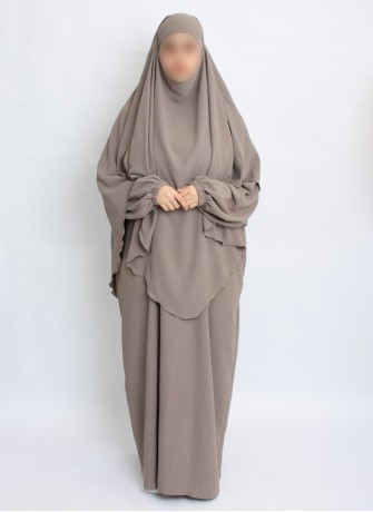 Zweiteiliges Khimar-Set mit Abaya | Hoor Al Ayn