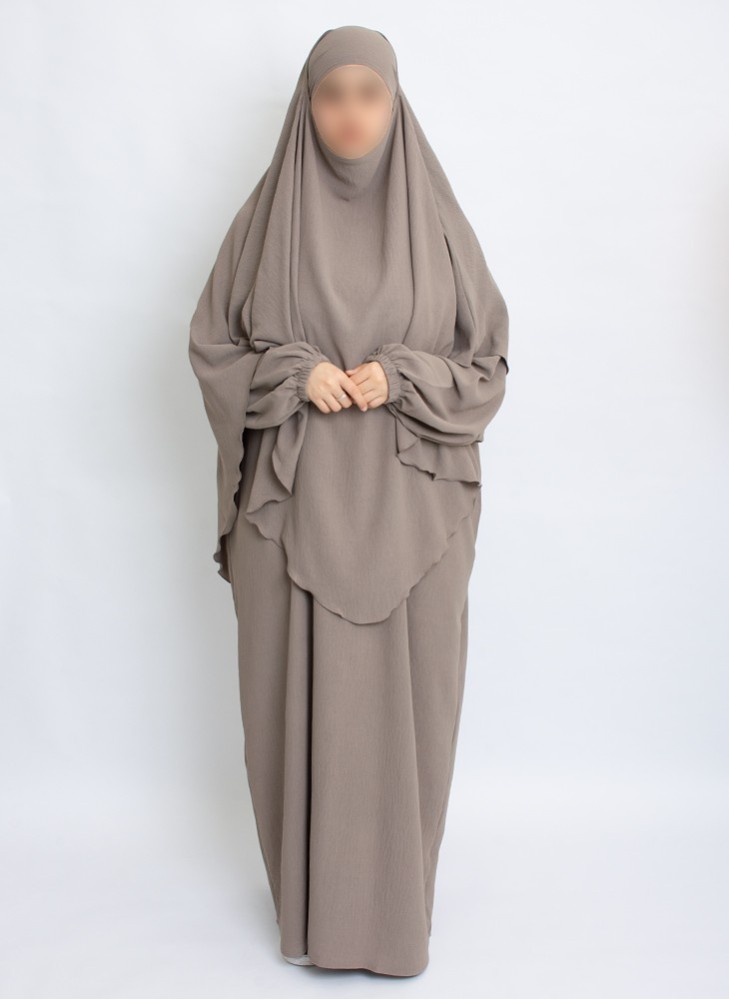 Zweiteiliges Khimar-Set mit Abaya | Hoor Al Ayn