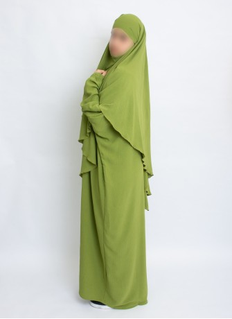 Zweiteiliges Khimar-Set mit Abaya | Hoor Al Ayn