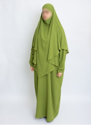 Zweiteiliges Khimar-Set mit Abaya | Hoor Al Ayn