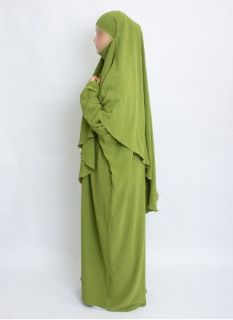 Zweiteiliges Khimar-Set mit Abaya | Hoor Al Ayn