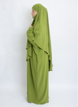 Zweiteiliges Khimar-Set mit Abaya | Hoor Al Ayn