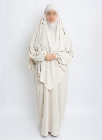 Zweiteiliges Khimar-Set mit Abaya | Hoor Al Ayn