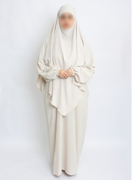 Zweiteiliges Khimar-Set mit Abaya | Hoor Al Ayn