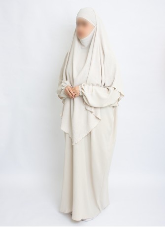 Zweiteiliges Khimar-Set mit Abaya | Hoor Al Ayn