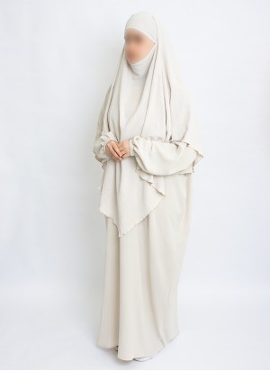 Zweiteiliges Khimar-Set mit Abaya | Hoor Al Ayn