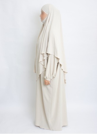 Zweiteiliges Khimar-Set mit Abaya | Hoor Al Ayn