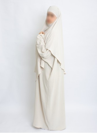 Zweiteiliges Khimar-Set mit Abaya | Hoor Al Ayn