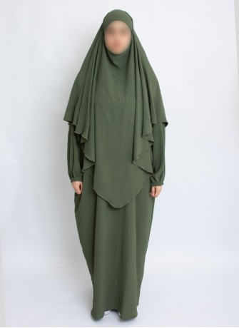 Zweiteiliges Khimar-Set mit Abaya | Hoor Al Ayn