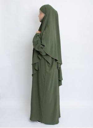 Zweiteiliges Khimar-Set mit Abaya | Hoor Al Ayn