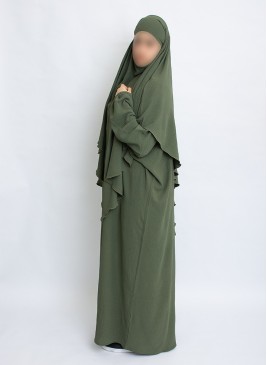 Zweiteiliges Khimar-Set mit Abaya | Hoor Al Ayn