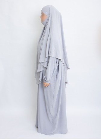 Zweiteiliges Khimar-Set mit Abaya | Hoor Al Ayn