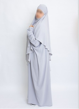 Zweiteiliges Khimar-Set mit Abaya | Hoor Al Ayn