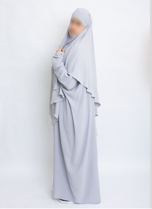 Zweiteiliges Khimar-Set mit Abaya | Hoor Al Ayn