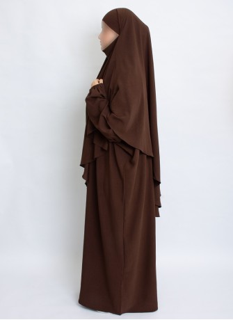 Zweiteiliges Khimar-Set mit Abaya | Hoor Al Ayn
