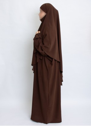 Zweiteiliges Khimar-Set mit Abaya | Hoor Al Ayn