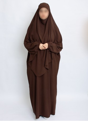 Zweiteiliges Khimar-Set mit Abaya | Hoor Al Ayn