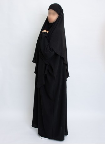 Zweiteiliges Khimar-Set mit Abaya | Hoor Al Ayn