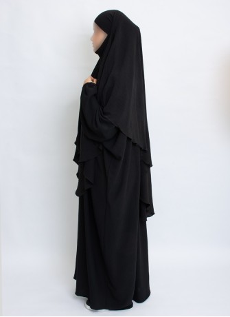 Zweiteiliges Khimar-Set mit Abaya | Hoor Al Ayn