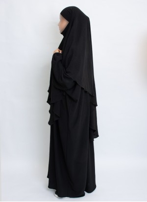 Zweiteiliges Khimar-Set mit Abaya | Hoor Al Ayn