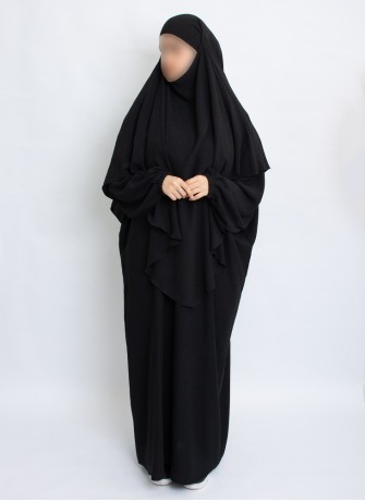 Zweiteiliges Khimar-Set mit Abaya | Hoor Al Ayn