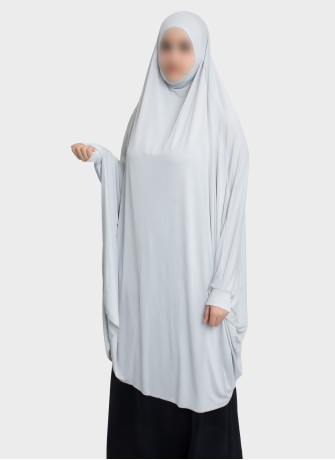Langer Stretch Khimar mit Kinnabdeckung – Hoor Al Ayn
