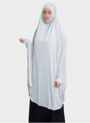 Langer Stretch Khimar mit Kinnabdeckung – Hoor Al Ayn
