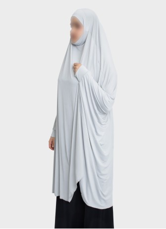 Langer Stretch Khimar mit Kinnabdeckung – Hoor Al Ayn