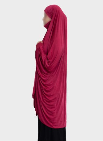 Langer Stretch Khimar zum Binden – Hoor Al Ayn Eigenkollektion