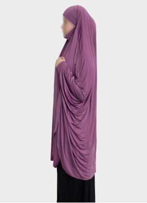 Langer Stretch Khimar zum Binden – Hoor Al Ayn Eigenkollektion