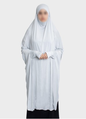 Langer Stretch Khimar zum Binden mit Daumenarmstulpen– Hoor Al Ayn Eigenkollektion