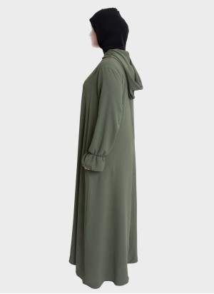 Elegante Abaya mit Stretch-Hijab | Gebetskleidung – Hoor Al Ayn