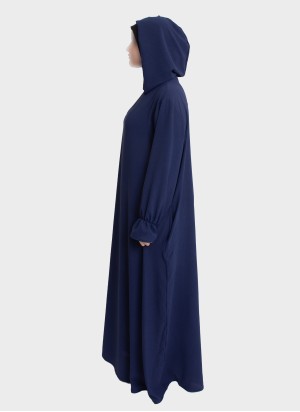 Elegante Abaya mit Stretch-Hijab | Gebetskleidung – Hoor Al Ayn