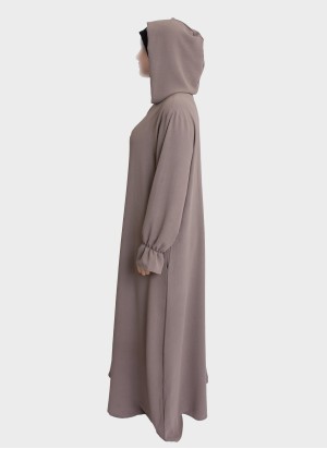 Elegante Abaya mit Stretch-Hijab | Gebetskleidung – Hoor Al Ayn