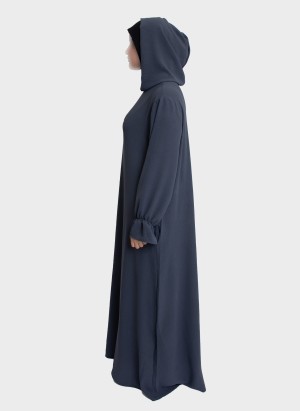 Elegante Abaya mit Stretch-Hijab | Gebetskleidung – Hoor Al Ayn