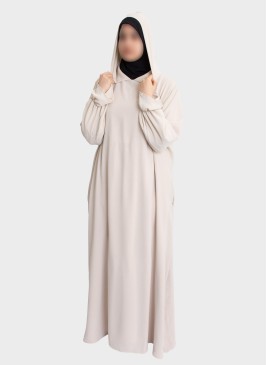Elegante Abaya mit Stretch-Hijab | Gebetskleidung – Hoor Al Ayn