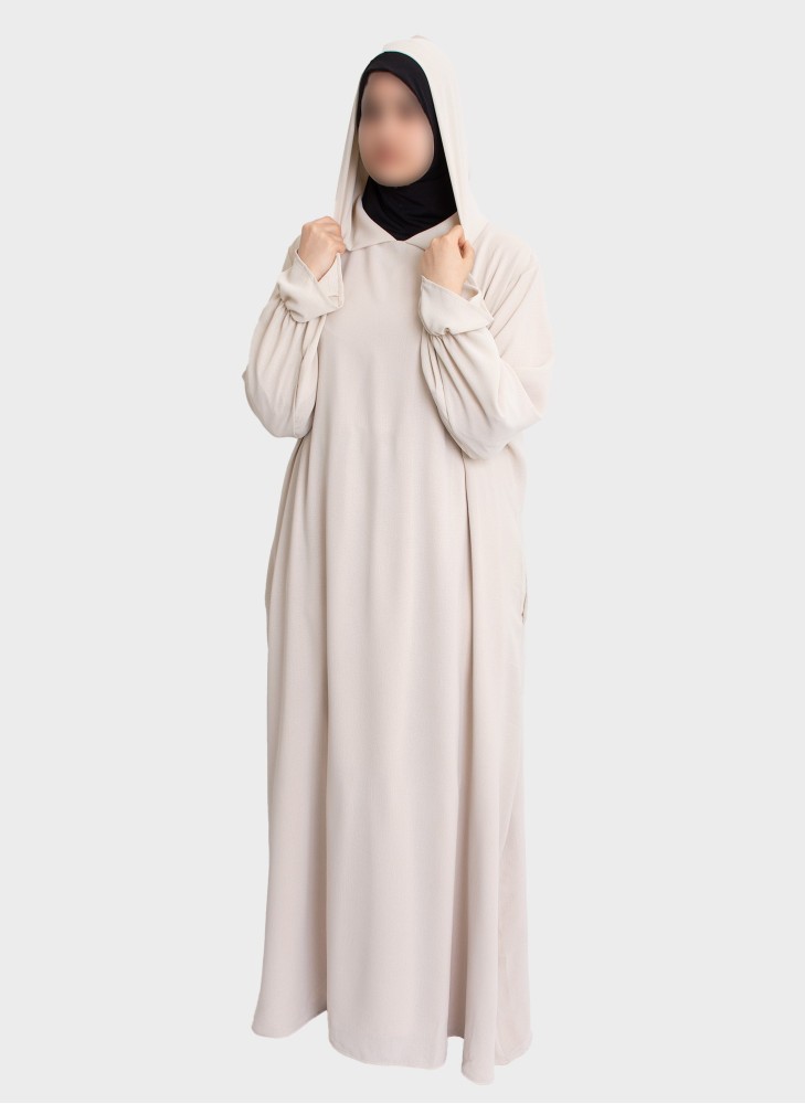 Elegante Abaya mit Stretch-Hijab | Gebetskleidung – Hoor Al Ayn